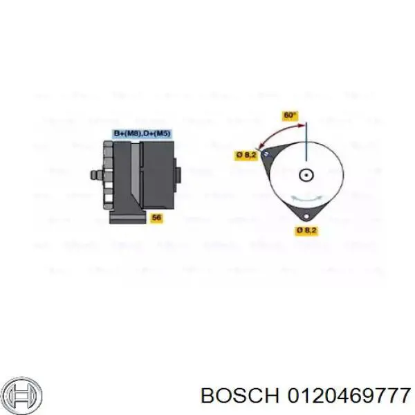 Gerador Bosch 0120469777 preço, a partir de 178,81 USD