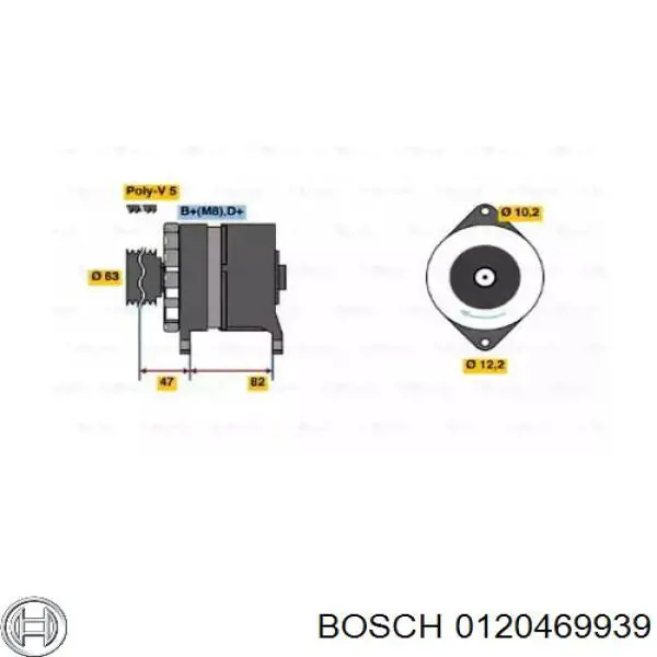 Gerador Bosch 0120469939 preço, a partir de 99,22 USD