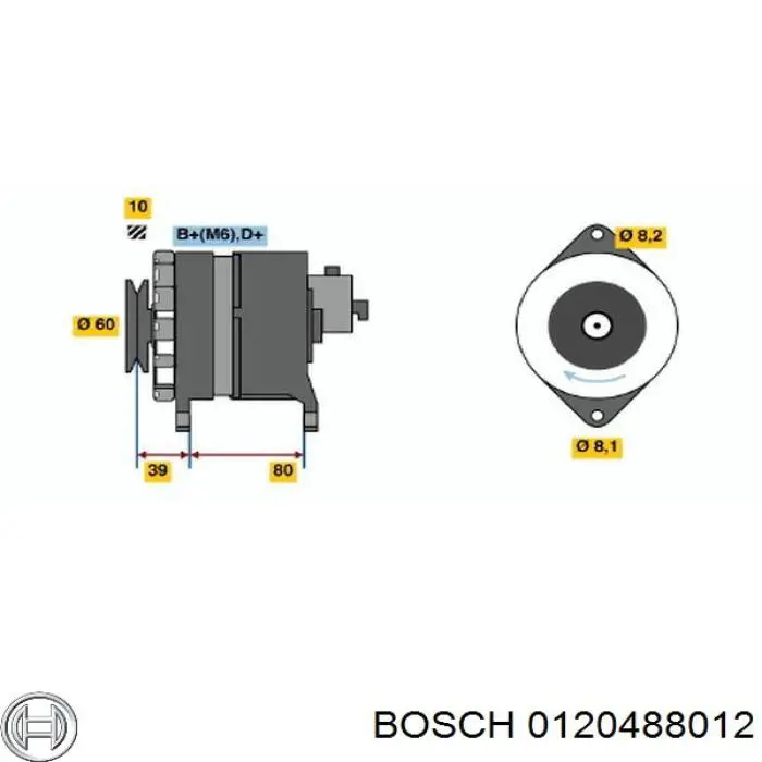 Gerador 0120488012 Bosch