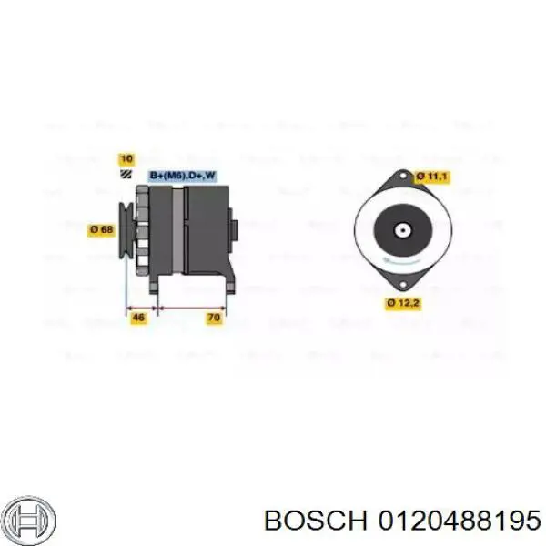 Gerador Bosch 0120488195 preço, a partir de 263,29 USD