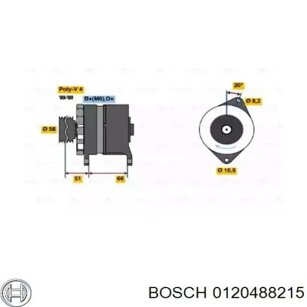 Compre 0120488215 Bosch Gerador