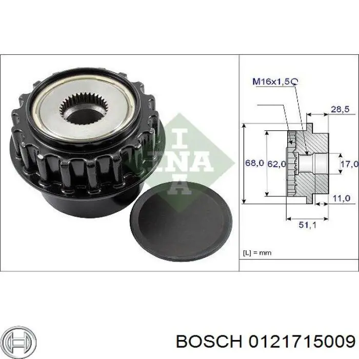 Compre 0121715009 Bosch Gerador