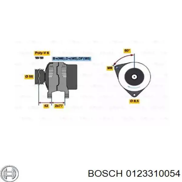 0123310054 Bosch Gerador