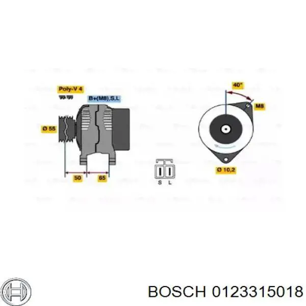 Compre 0123315018 Bosch Gerador