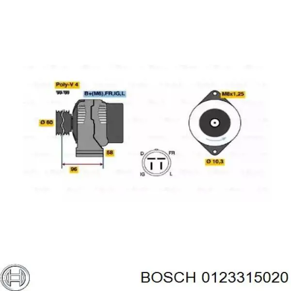 Compre 0123315020 Bosch Gerador
