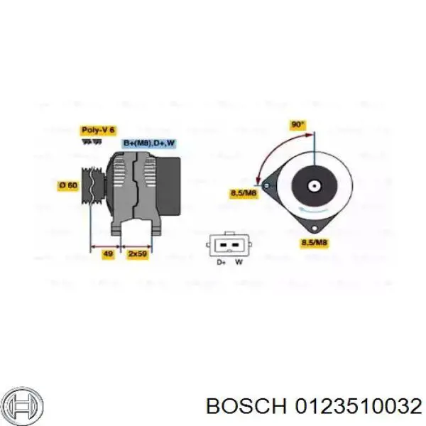 Compre 0123510032 Bosch Gerador