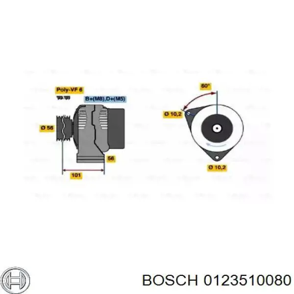 Compre 0123510080 Bosch Gerador