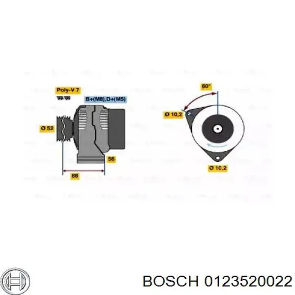 Compre 0123520022 Bosch Gerador