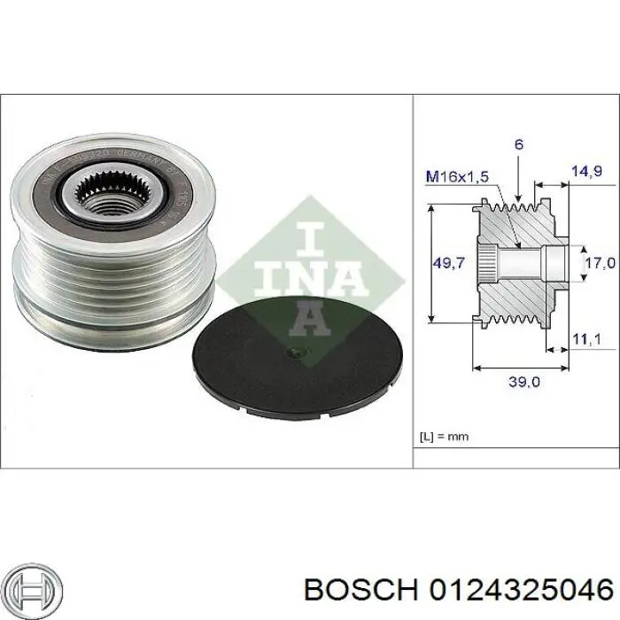 Compre 0124325046 Bosch Gerador