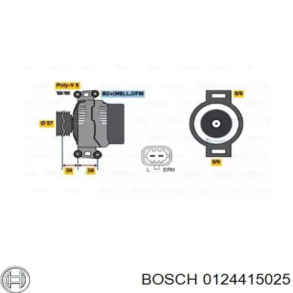 Compre 0124415025 Bosch Gerador
