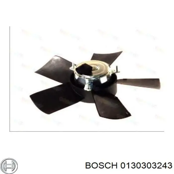 Ventilador elétrico de esfriamento montado (motor + roda de aletas) 0130303243 Bosch
