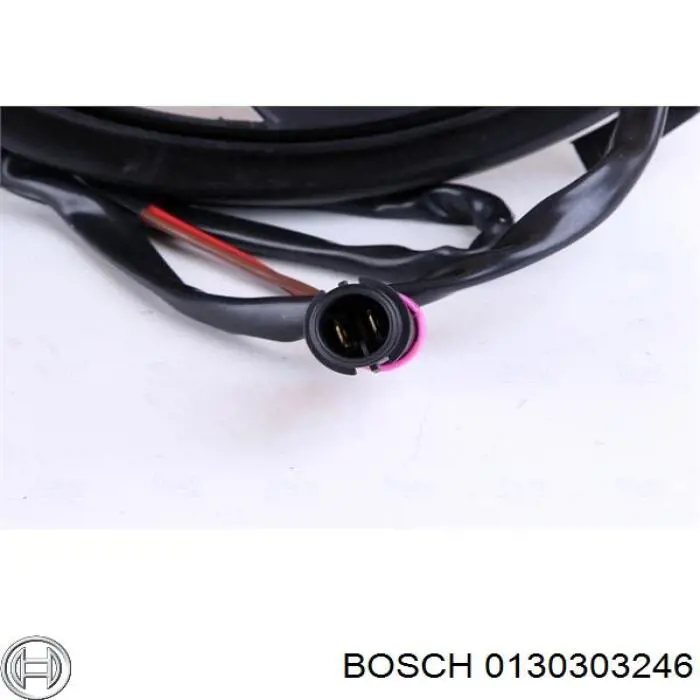 Compre 0130303246 Bosch Difusor do radiador de esfriamento, montado com motor e roda de aletas
