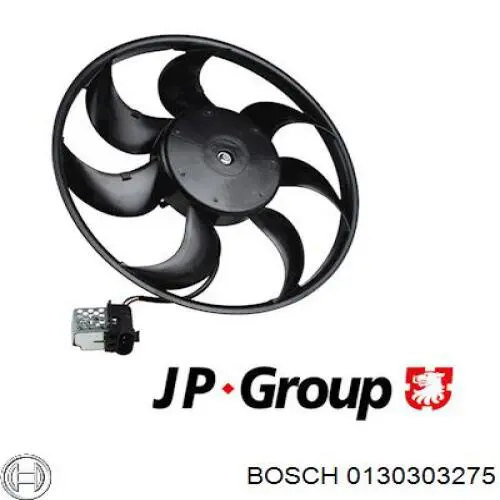 Ventilador elétrico de esfriamento montado (motor + roda de aletas) 9132916 Opel