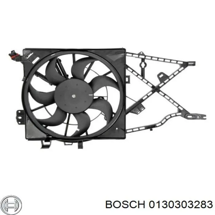 1341264 General Motors Ventilador elétrico de esfriamento montado (motor + roda de aletas)