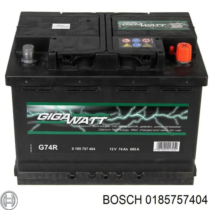 0185757404 Bosch Bateria recarregável (PILHA)