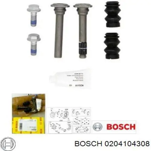 Compre 0204104308 Bosch Kit de reparação de suporte do freio dianteiro