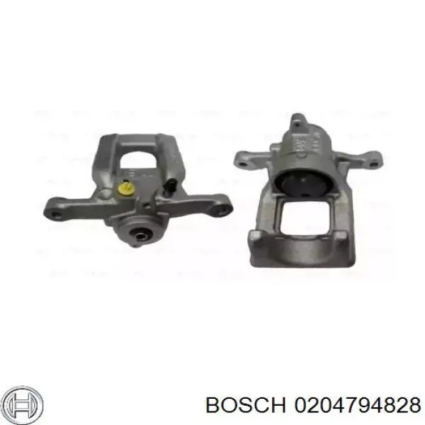 0204794828 Bosch Suporte do freio traseiro esquerdo