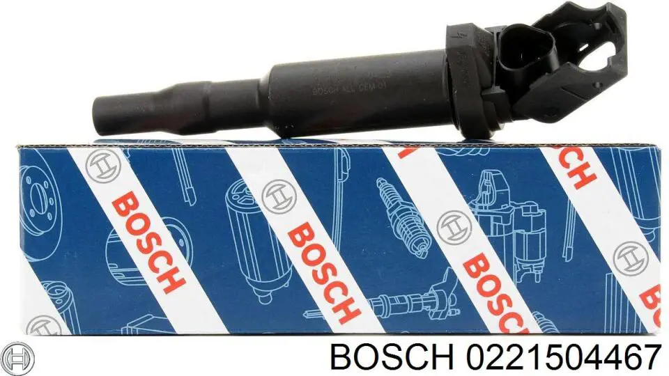 Bobina de ignição 0221504467 Bosch