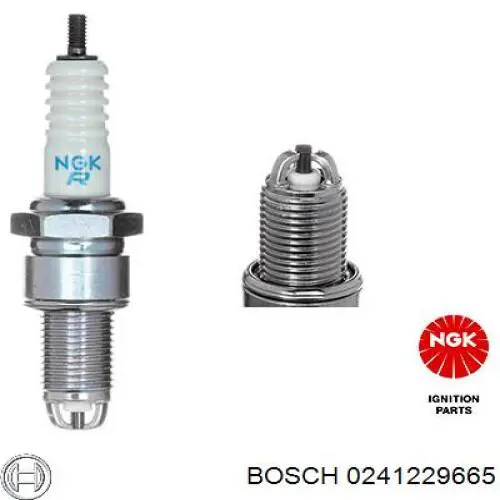 Vela de ignição 0241229665 Bosch