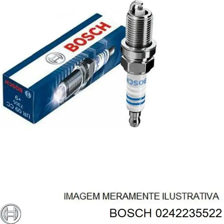 Vela de ignição 0242235522 Bosch