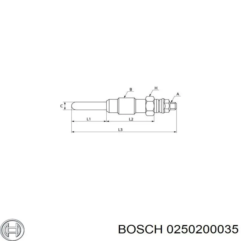 Compre 0250200035 Bosch Vela de incandescência