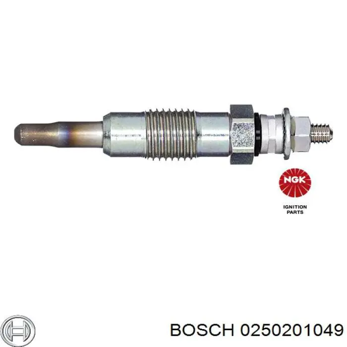 Vela de incandescência Bosch 0250201049 preço, a partir de 10,67 USD