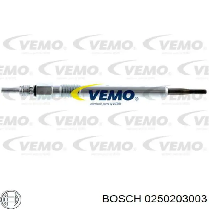 Vela de incandescência Bosch 0250203003 preço, a partir de 23,47 USD