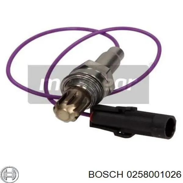 Sonda lambda, sensor de oxigênio até o catalisador 0258001026 Bosch