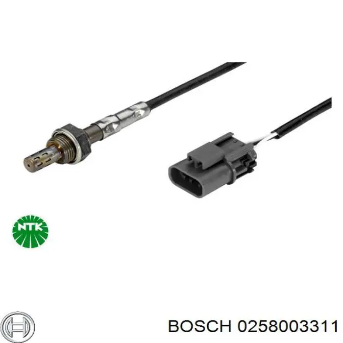 Compre 0258003311 Bosch Sonda lambda, sensor de oxigênio