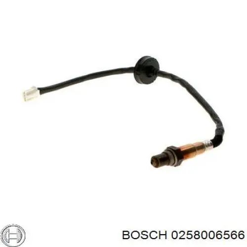 Sonda lambda, sensor de oxigênio até o catalisador 0258006566 Bosch
