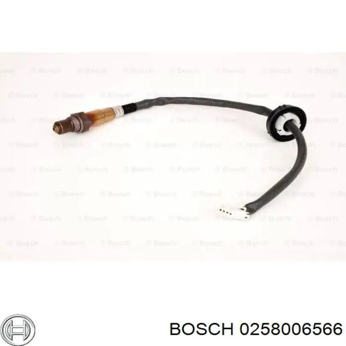 0258006566 Bosch Sonda lambda, sensor de oxigênio até o catalisador