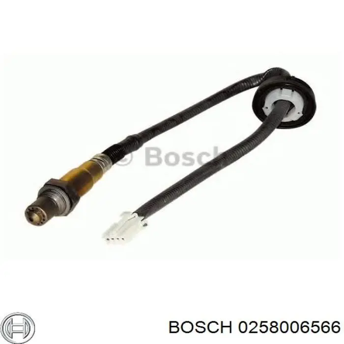 Compre 0258006566 Bosch Sonda lambda, sensor de oxigênio até o catalisador