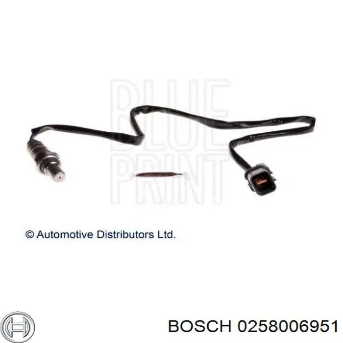 Compre 0258006951 Bosch Sonda lambda, sensor de oxigênio