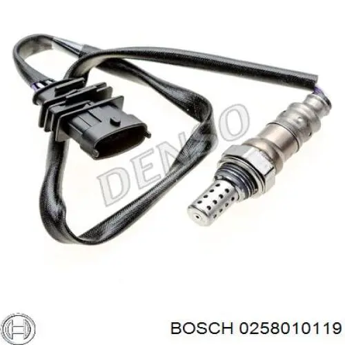 Sonda lambda, sensor de oxigênio depois de catalisador 0258010119 Bosch