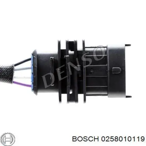 Sonda lambda, sensor de oxigênio depois de catalisador 0258010119 Bosch