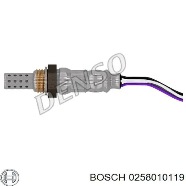 Sonda lambda, sensor de oxigênio depois de catalisador Bosch 0258010119