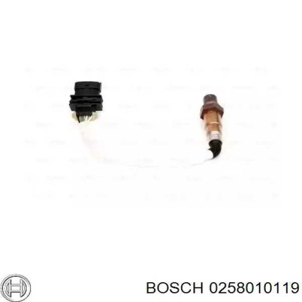 0258010119 Bosch Sonda lambda, sensor de oxigênio depois de catalisador