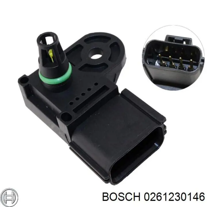Compre 0261230146 Bosch Sensor de pressão no coletor de admissão, MAP