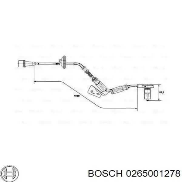 Montante de estabilizador dianteiro 0265001278 Bosch