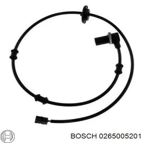 Sensor de aceleração transversal (ESP) 0265005201 Bosch