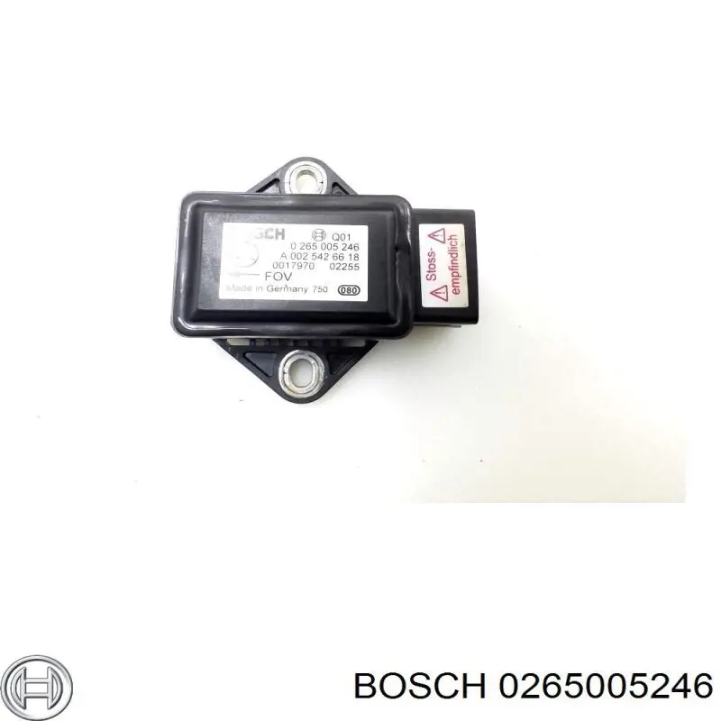 Sensor de aceleração transversal (ESP) Bosch 0265005246 preço, a partir de 51,17 USD