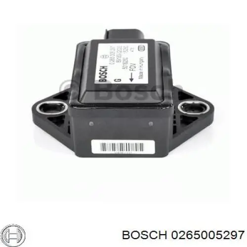 Sensor de aceleração longitudinal 0265005273 Bosch