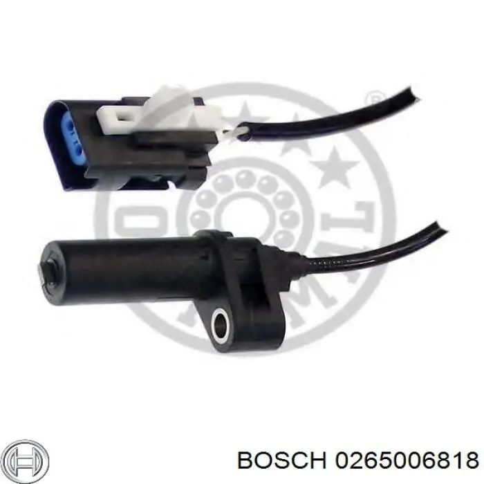 Sensor ABS traseiro esquerdo 0265006818 Bosch