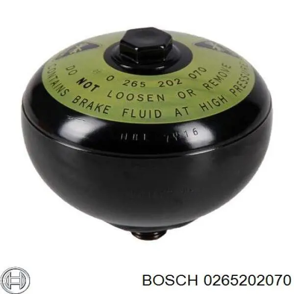 Acumulador hidráulico do freio do sistema Bosch 265202070
