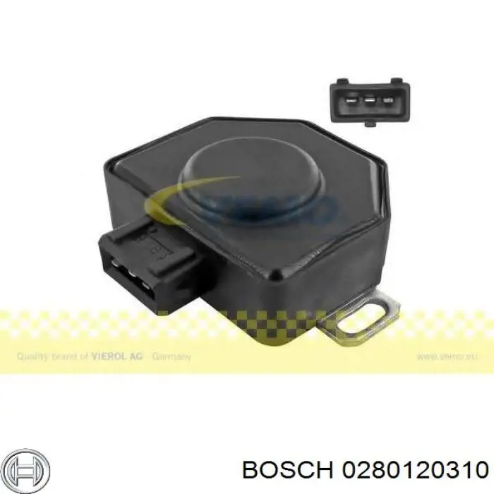 Sensor de posição da válvula de borboleta (potenciômetro) 0280120310 Bosch