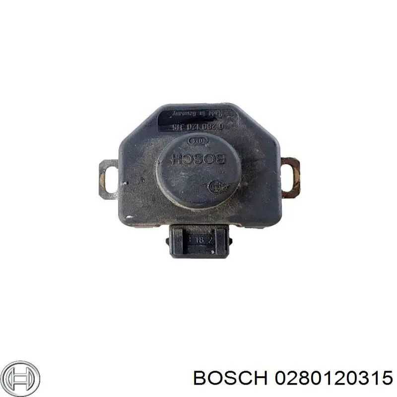 0280120315 Bosch Sensor de posição da válvula de borboleta (potenciômetro)