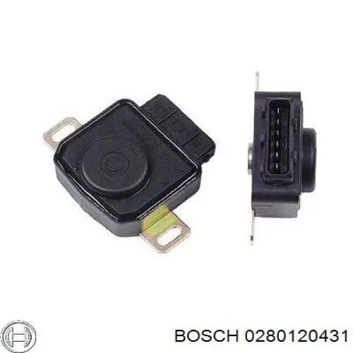 0280120431 Bosch Sensor de posição da válvula de borboleta (potenciômetro)
