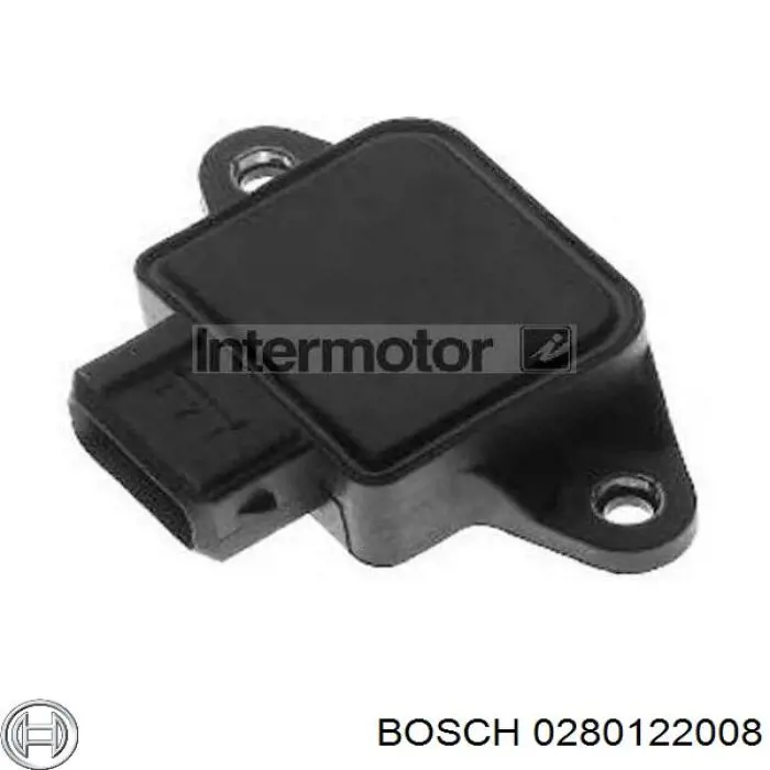Sensor de posição da válvula de borboleta (potenciômetro) 0280122008 Bosch