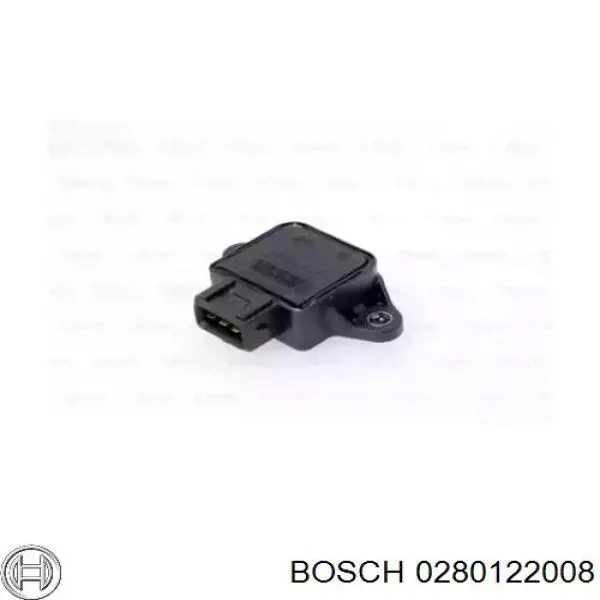 0280122008 Bosch Sensor de posição da válvula de borboleta (potenciômetro)