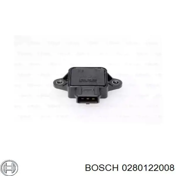 Compre 0280122008 Bosch Sensor de posição da válvula de borboleta (potenciômetro)